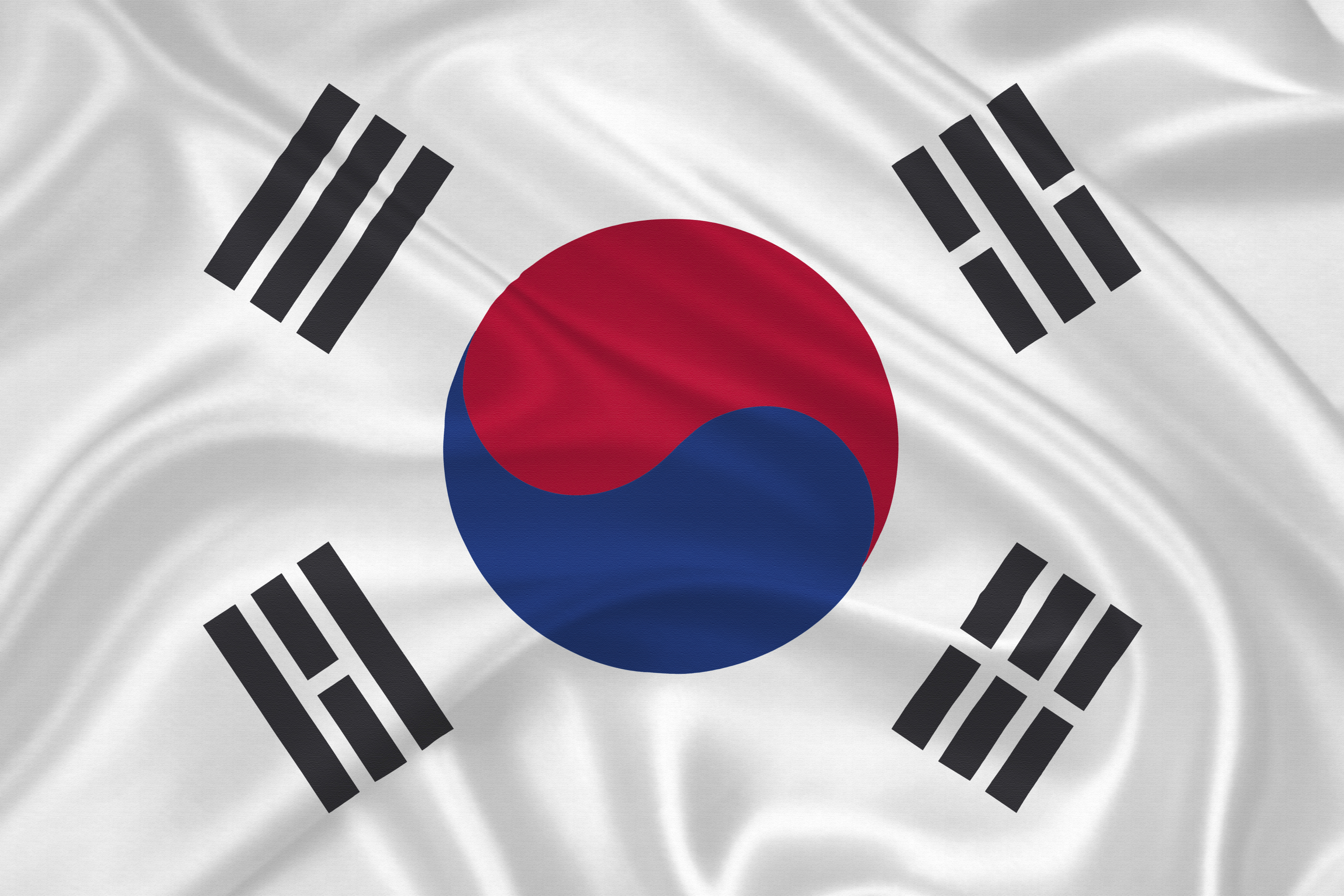 Южная Корея флаг на столе