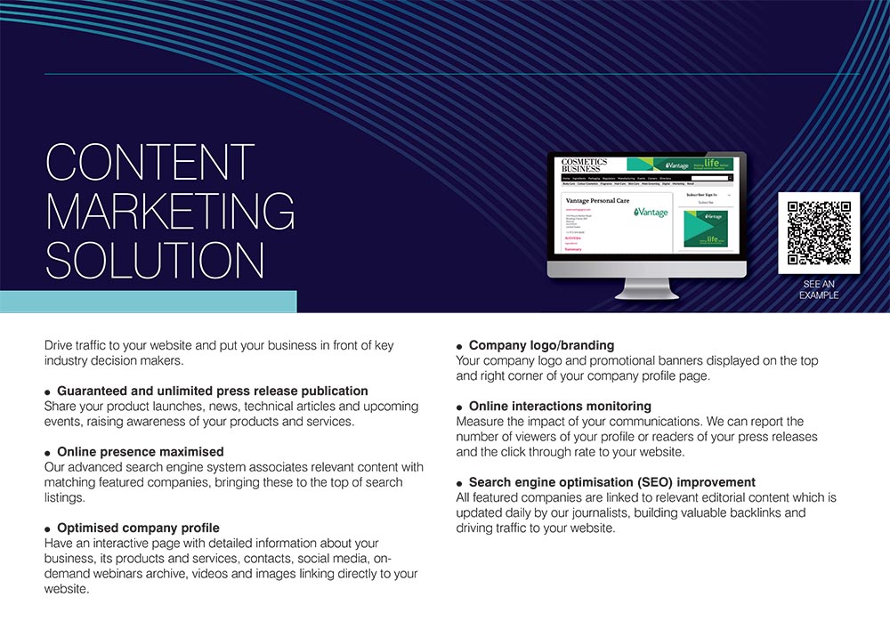 Content Marketing Solution information sheet